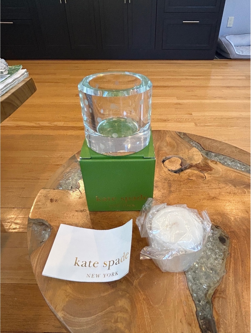 Kate Spade New York Lenox Polka Dot Glass Candle Holder